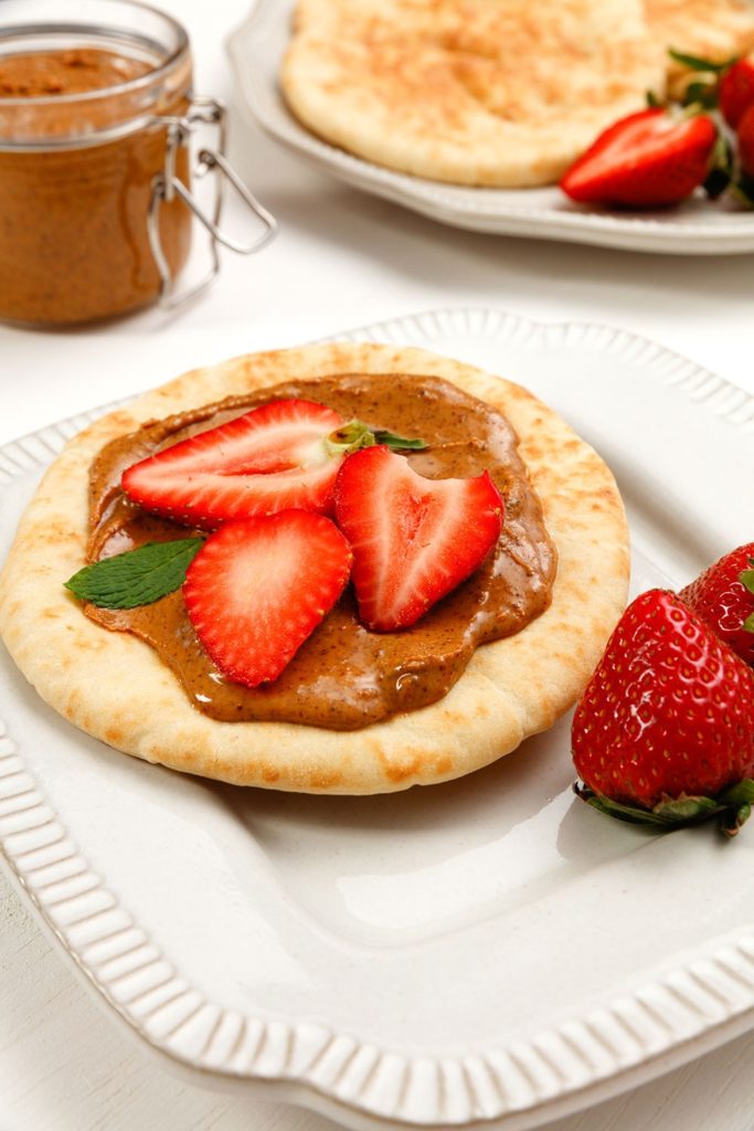 Chocolate Hazelnut Strawberry Pitas.